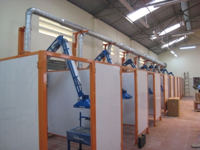 Hệ Thống Hút Khói Hàn Cho 8 Cabin